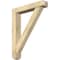 Ekena Millwork Traditional Craftsman Rough Sawn Bracket w/ Offset Brace, Douglas Fir, 6"W x 32"D x 40"H BKT0604X32X40TRA04RDF - alternate 1